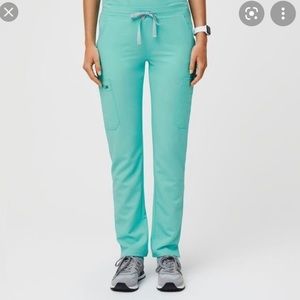 FIGS Fresh Aqua Yola Scrub Pants NWT XS